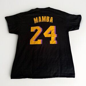 God Is Dope Mamba 24 Kobe Lakers Black Shirt Men's Size Large Short Sleeve